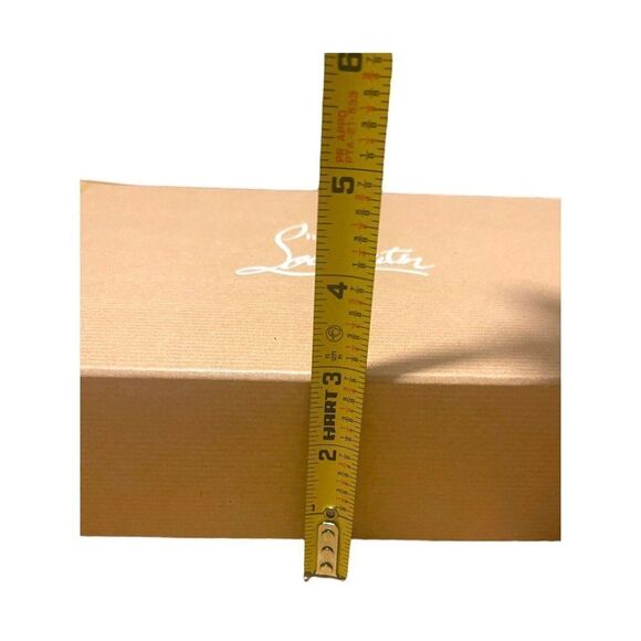 Christian Louboutin Empty Shoe Box Storage Gift W/ Red Inside 10.5”x7.25”x2.75” - Picture 10 of 11